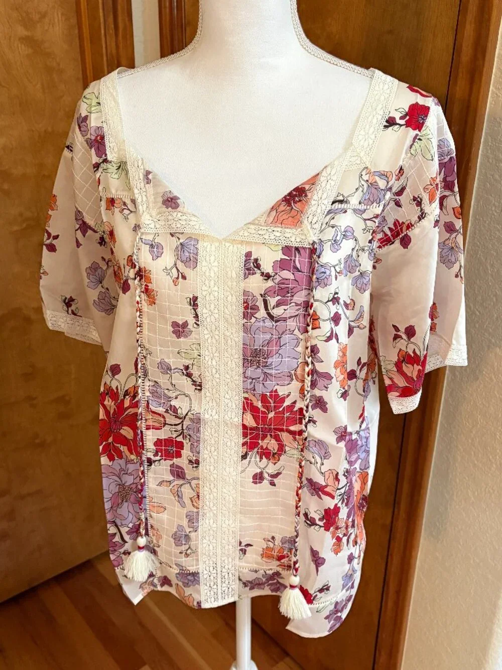 Johnny Was Sonia Lace Blouse, Size S, NWT - Picture 2 of 13